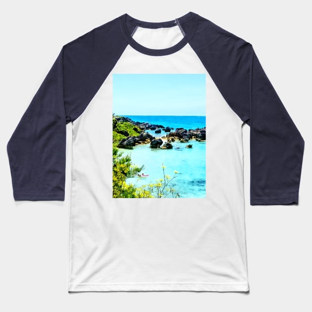 Bermuda - Beach at St. George Bermuda Baseball T-Shirt by SusanSavad